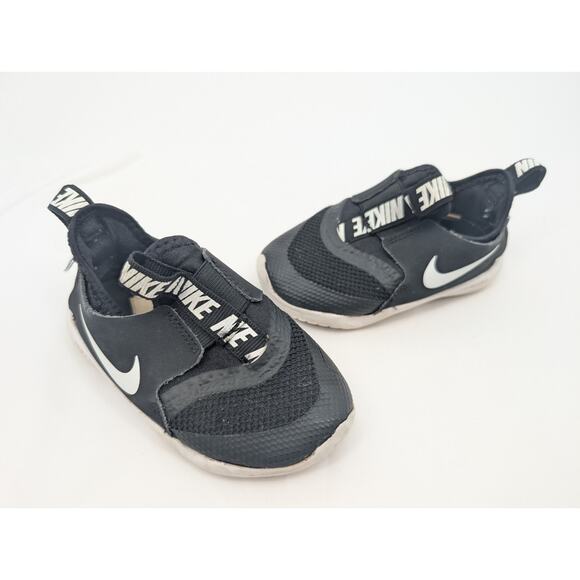 Nike Baby Toddler Shoes 6C Flexrunner Spell Out Black and White - Picture 1 of 6